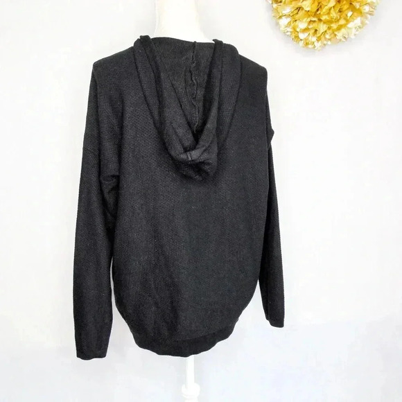 Evolution By Cyrus  Hoodie Sweatshirt Black Long Sleeve Pocket L - Picture 2 of 11